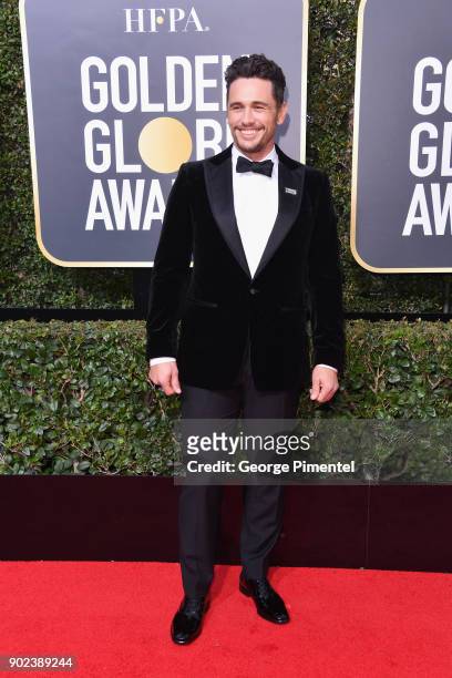 Actor James Franco attends The 75th Annual Golden Globe Awards at The Beverly Hilton Hotel on January 7, 2018 in Beverly Hills, California.