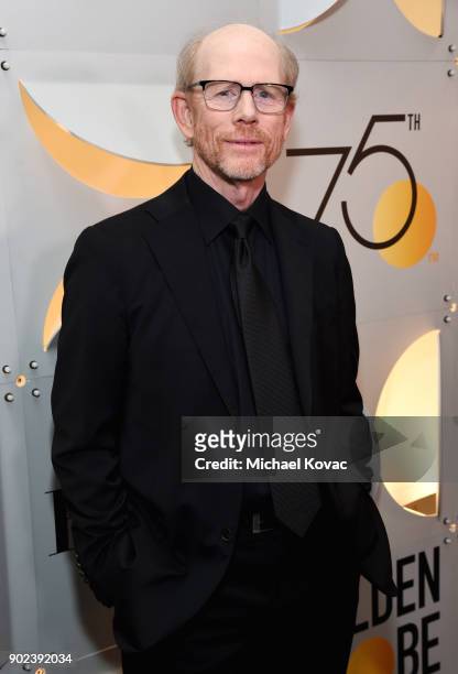 Director Ron Howard celebrates The 75th Annual Golden Globe Awards with Moet & Chandon at The Beverly Hilton Hotel on January 7, 2018 in Beverly...