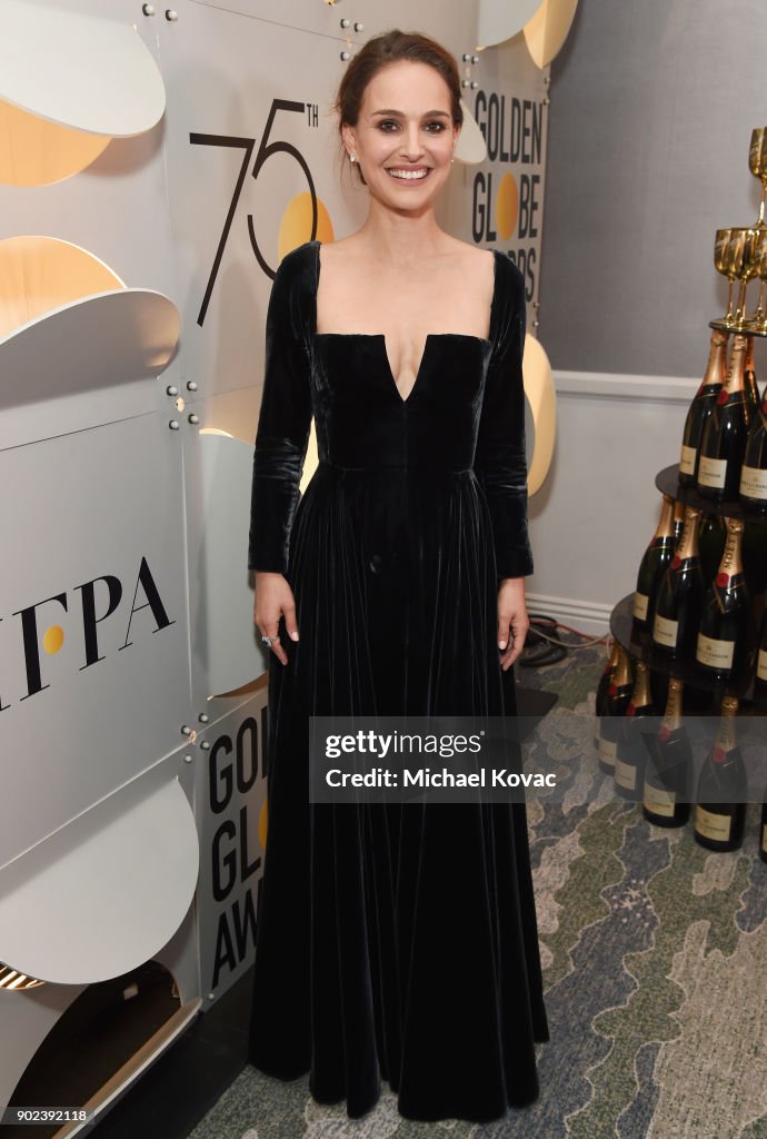 Moet & Chandon At The 75th Annual Golden Globe Awards - Backstage