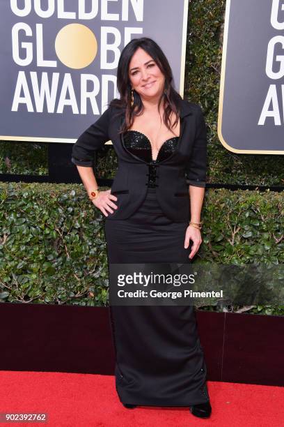 Writer/Actor Pamela Adlon attends The 75th Annual Golden Globe Awards at The Beverly Hilton Hotel on January 7, 2018 in Beverly Hills, California.