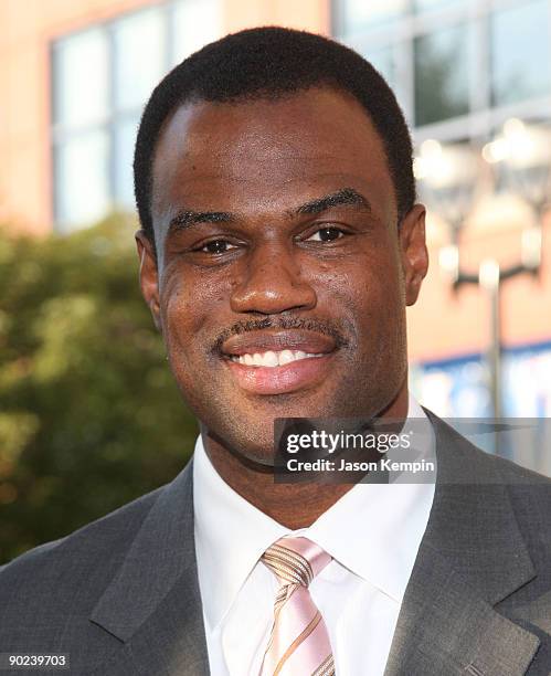 Basketball player David Robinson attends the 9th Annual USTA Serves OPENing Gala at the USTA Billie Jean King National Tennis Center on August 31,...