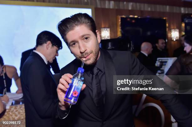 Actor Michael Zegen attends FIJI Water at HFPAs Official Viewing and After-Party at the Wilshire Garden inside The Beverly Hilton on January 7, 2018...