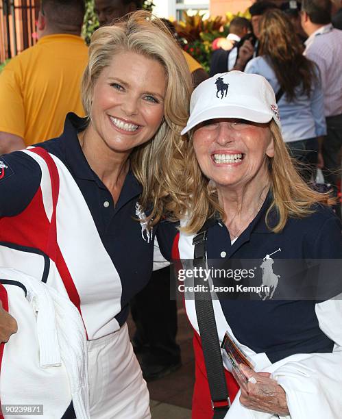Model Christie Brinkley and mother Marge Brinkley attend the 9th Annual USTA Serves OPENing Gala at the USTA Billie Jean King National Tennis Center...
