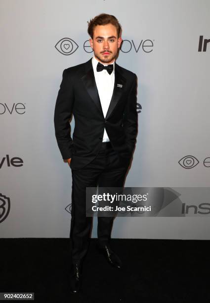 Actor Dacre Montgomery attends the 2018 InStyle and Warner Bros. 75th Annual Golden Globe Awards Post-Party at The Beverly Hilton Hotel on January 7,...