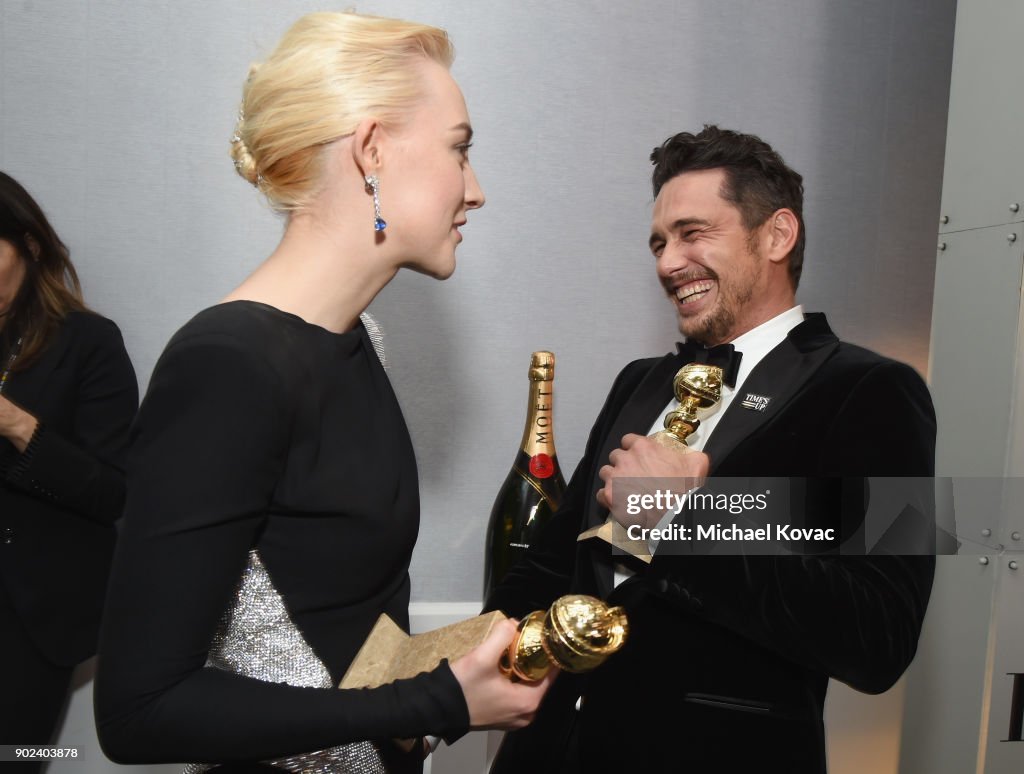 Moet & Chandon At The 75th Annual Golden Globe Awards - Backstage