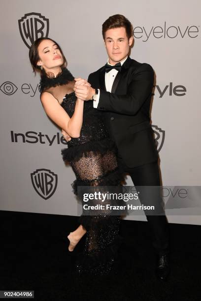 Actors Chloe Bridges and Adam DeVine attend 19th Annual Post-Golden Globes Party hosted by Warner Bros. Pictures and InStyle at The Beverly Hilton...