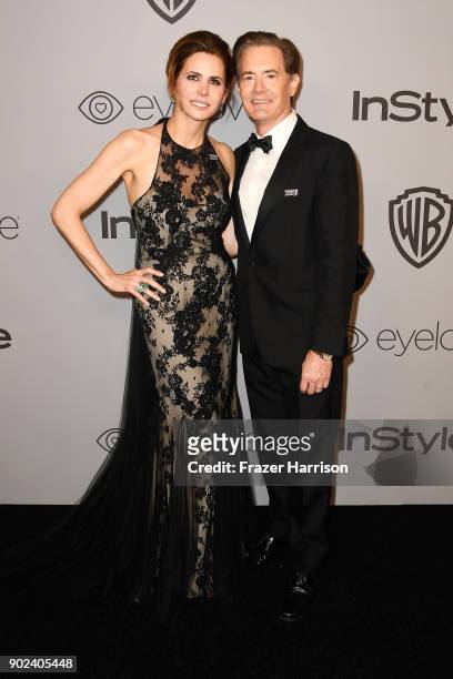Producer Desiree Gruber and actor Kyle MacLachlan attend 19th Annual Post-Golden Globes Party hosted by Warner Bros. Pictures and InStyle at The...