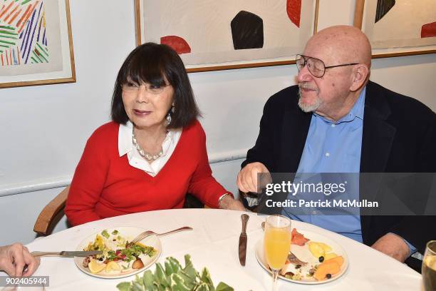 Cathy Hardwick and Jerry Della Femina attend Joan Kron's 90th Birthday & "Take My Nose...Please!" Release Party at Michael's on January 7, 2018 in...