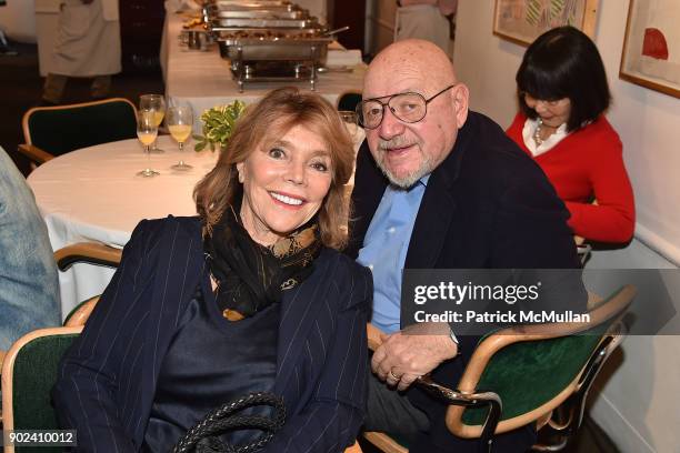 Judy Licht and Jerry Della Femina attend Joan Kron's 90th Birthday & "Take My Nose...Please!" Release Party at Michael's on January 7, 2018 in New...