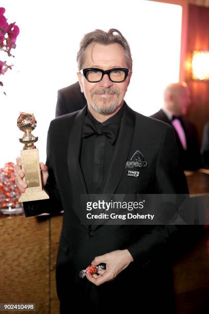 Actor Gary Oldman, winner of the award for Best Performance by an Actor in a Motion Picture for 'Darkest Hour,' attends the Official Viewing and...