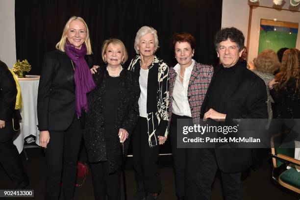 Linda Wells, Joan Kron, Nancy Newhouse, Nancy Novograd and Michael Gross attend Joan Kron's 90th Birthday & "Take My Nose...Please!" Release Party at...