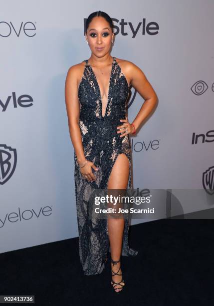 Actor Tamera Mowry attends the 2018 InStyle and Warner Bros. 75th Annual Golden Globe Awards Post-Party at The Beverly Hilton Hotel on January 7,...