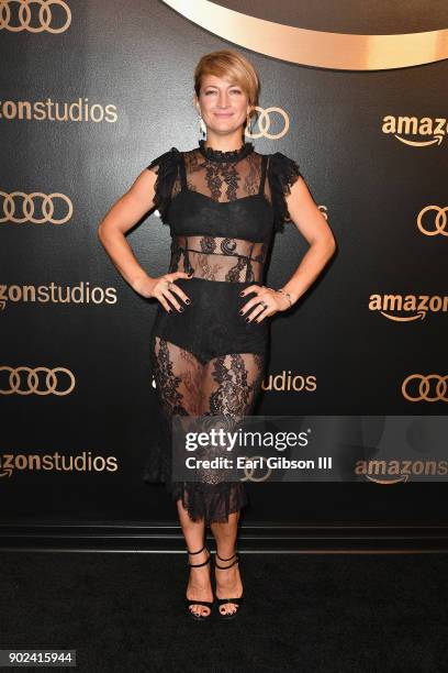 Actor Zoe Bell attends Amazon Studios' Golden Globes Celebration at The Beverly Hilton Hotel on January 7, 2018 in Beverly Hills, California.