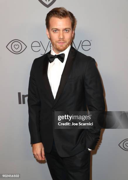 Actor Jake Abel attends the 2018 InStyle and Warner Bros. 75th Annual Golden Globe Awards Post-Party at The Beverly Hilton Hotel on January 7, 2018...