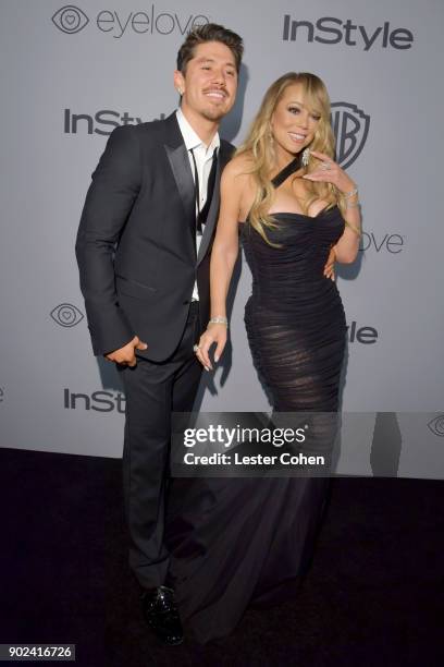 Singer Mariah Carey and Brian Tanaka attend 19th Annual Post-Golden Globes Party hosted by Warner Bros. Pictures and InStyle at The Beverly Hilton...