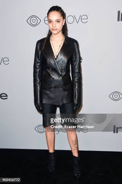 Actor Sasha Lane attends 19th Annual Post-Golden Globes Party hosted by Warner Bros. Pictures and InStyle at The Beverly Hilton Hotel on January 7,...