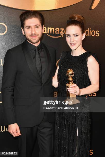 Actors Jason Ralph and Rachel Brosnahan attend 19th Annual Post-Golden Globes Party hosted by Warner Bros. Pictures and InStyle at The Beverly Hilton...