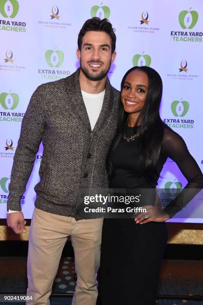 Bryan Abasolo and Rachel Lindsay of 'The Bachelorette' attends Taste Of The Championship at Georgia Aquarium on January 7, 2018 in Atlanta, Georgia.