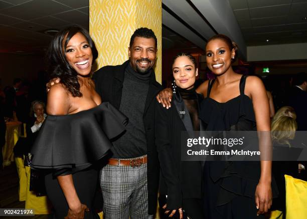 Actors Yvonne Orji, Deon Cole, Tessa Thompson and actor/producer Issa Rae attend HBO's Official Golden Globe Awards After Party at Circa 55...