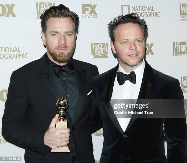 Ewan McGregor and Noah Hawley arrive to the FOX, FX and Hulu 2018 Golden Globe Awards afterparty held at The Beverly Hilton Hotel on January 7, 2018...