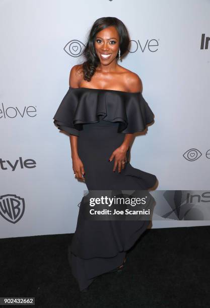 Actor Yvonne Orji attends the 2018 InStyle and Warner Bros. 75th Annual Golden Globe Awards Post-Party at The Beverly Hilton Hotel on January 7, 2018...