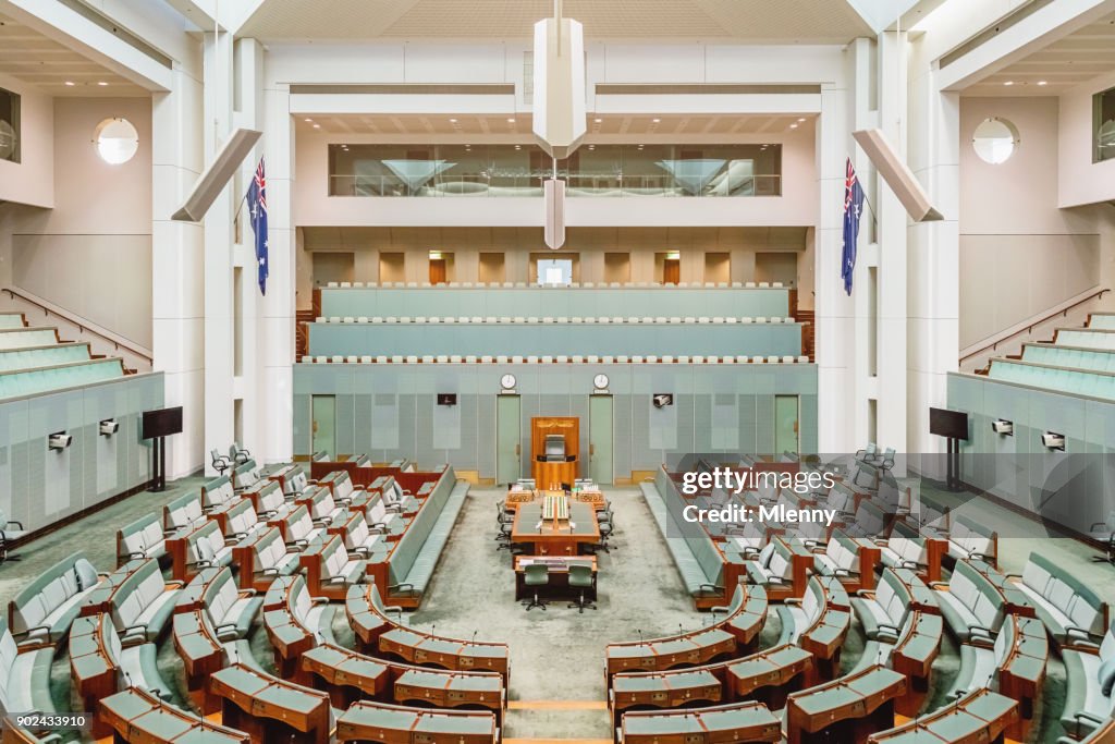 Australische Repräsentantenhaus im australischen Parlament House Canberra