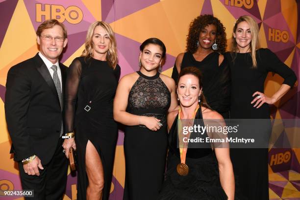 Former gymnasts Bart Conner and Nadia Comaneci, gymnast Laurie Hernandez, athlete Tatyana McFadden, former athletes Jackie Joyner-Kersee and Summer...