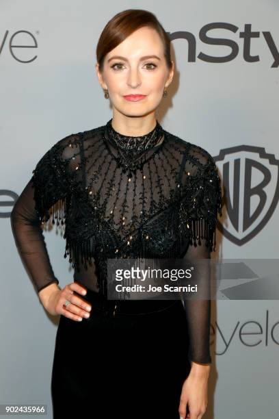 Actor Ahna O'Reilly attends the 2018 InStyle and Warner Bros. 75th Annual Golden Globe Awards Post-Party at The Beverly Hilton Hotel on January 7,...