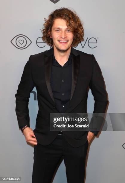 Actor Brett Dier attends the 2018 InStyle and Warner Bros. 75th Annual Golden Globe Awards Post-Party at The Beverly Hilton Hotel on January 7, 2018...