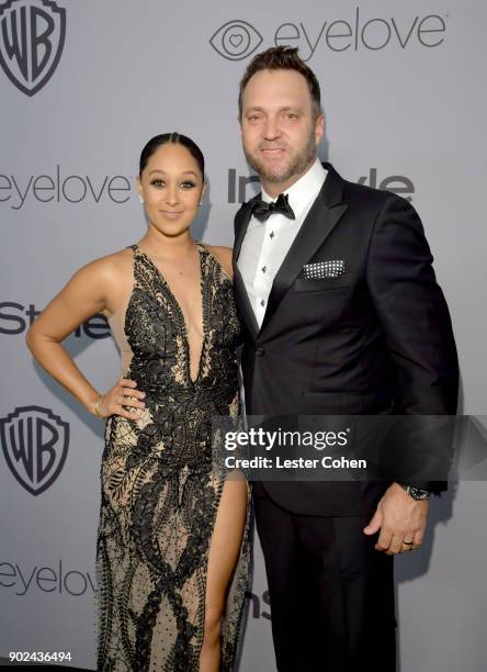 Actor Tamera Mowry-Housley and Adam Housley attend 19th Annual Post-Golden Globes Party hosted by Warner Bros. Pictures and InStyle at The Beverly...