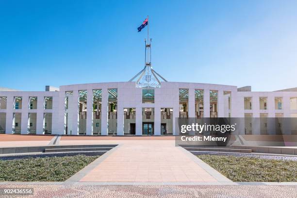 australian parliament house canberra australia - parliament house canberra stock pictures, royalty-free photos & images