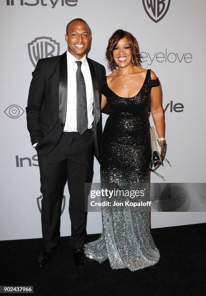 Personality Gayle King and Kirby Bumpus attend 19th Annual Post-Golden Globes Party hosted by Warner Bros. Pictures and InStyle at The Beverly Hilton...