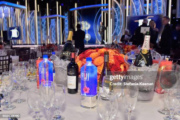 General atmosphere product shots at The 75th Annual Golden Globe Awards at The Beverly Hilton Hotel on January 7, 2018 in Beverly Hills, California.