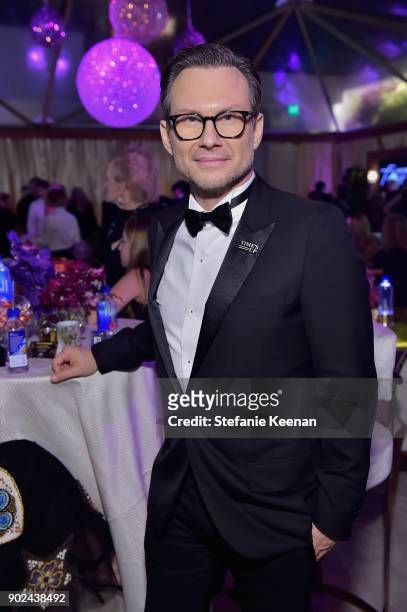Actor Christian Slater attends FIJI Water at HFPAs Official Viewing and After-Party at the Wilshire Garden inside The Beverly Hilton on January 7,...