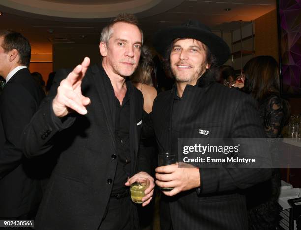 Director Jean-Marc Vallee and Nathan Ross attend HBO's Official Golden Globe Awards After Party at Circa 55 Restaurant on January 7, 2018 in Los...