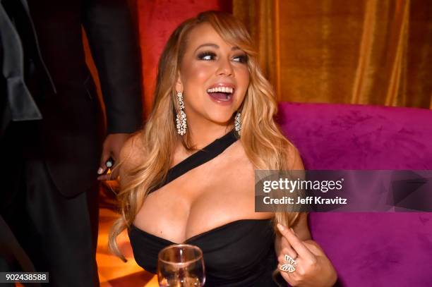 Singer Mariah Carey attends HBO's Official 2018 Golden Globe Awards After Party on January 7, 2018 in Los Angeles, California.