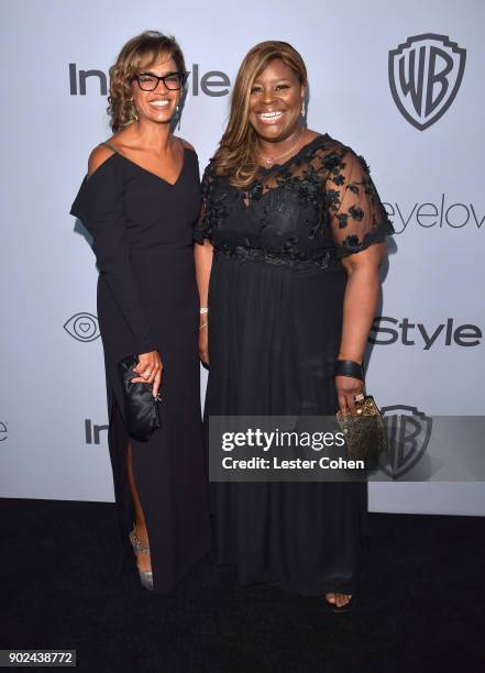 Retta and guest attend the 19th Annual Post-Golden Globes Party hosted by Warner Bros. Pictures and InStyle at The Beverly Hilton Hotel on January 7,...