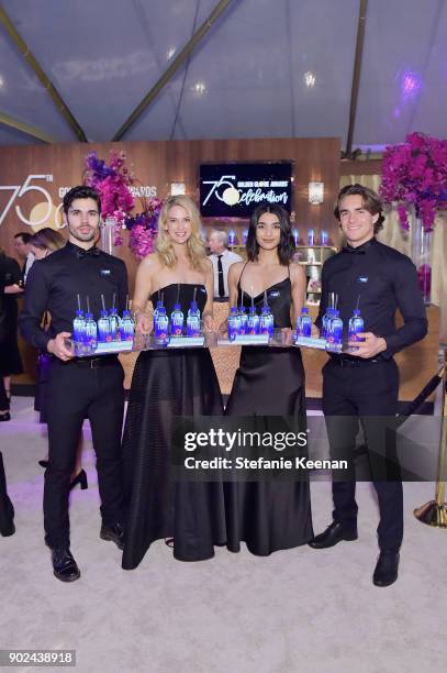 General view of atmosphere at FIJI Water at HFPAs Official Viewing and After-Party at the Wilshire Garden inside The Beverly Hilton on January 7,...