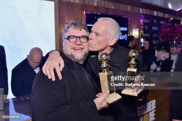 Filmmakers Guillermo del Toro and Martin McDonagh attend FIJI Water at HFPAs Official Viewing and After-Party at the Wilshire Garden inside The...