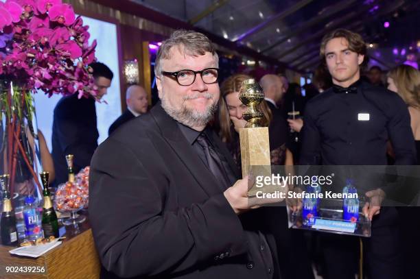 Filmmaker Guillermo del Toro attends FIJI Water at HFPAs Official Viewing and After-Party at the Wilshire Garden inside The Beverly Hilton on...