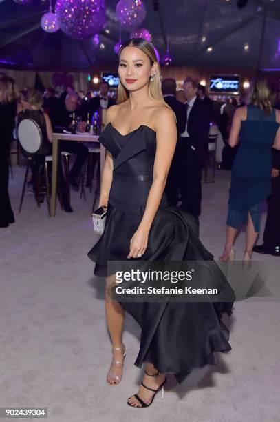 Actor Jamie Chung attends FIJI Water at HFPAs Official Viewing and After-Party at the Wilshire Garden inside The Beverly Hilton on January 7, 2018...