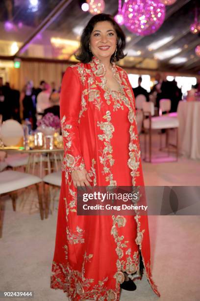 Hollywood Foreign Press Association president Meher Tatna attends the Official Viewing and After Party of The Golden Globe Awards bosted by The...