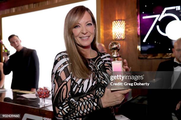 Actor Allison Janney, winner of the award for Best Performance by an Actress in a Supporting Role in a Motion Picture for 'I, Tonya,' attends the...