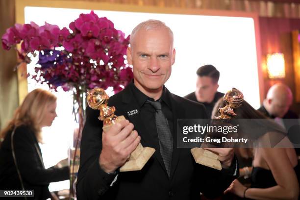 Filmmaker Martin McDonagh, winner of the awards for Best Motion Picture and Best Screenplay for 'Three Billboards Outside Ebbing, Missouri,'attends...