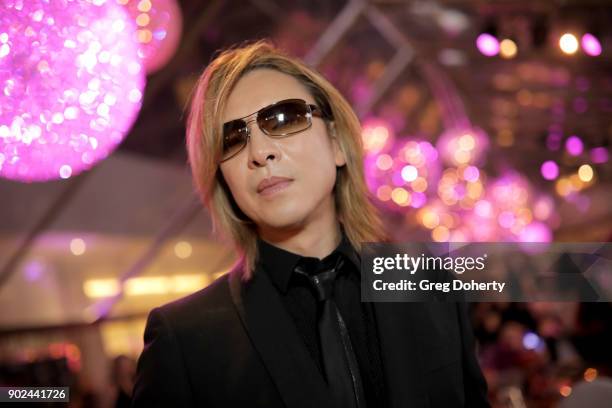 Yoshiki attends the Official Viewing and After Party of The Golden Globe Awards bosted by The Hollywood Foreign Press Association on January 7, 2018...