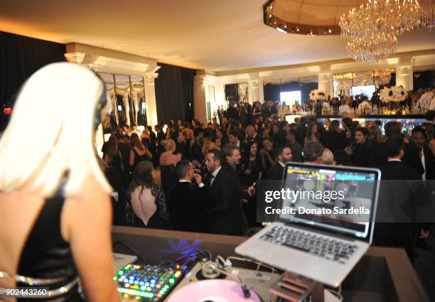 Michelle Pesce performs onstage at the 2018 InStyle and Warner Bros. 75th Annual Golden Globe Awards Post-Party at The Beverly Hilton Hotel on...