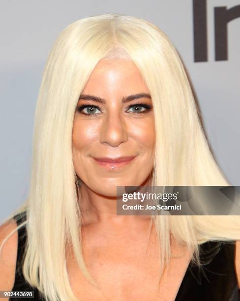 Michelle Pesce attends the 2018 InStyle and Warner Bros. 75th Annual Golden Globe Awards Post-Party at The Beverly Hilton Hotel on January 7, 2018 in...