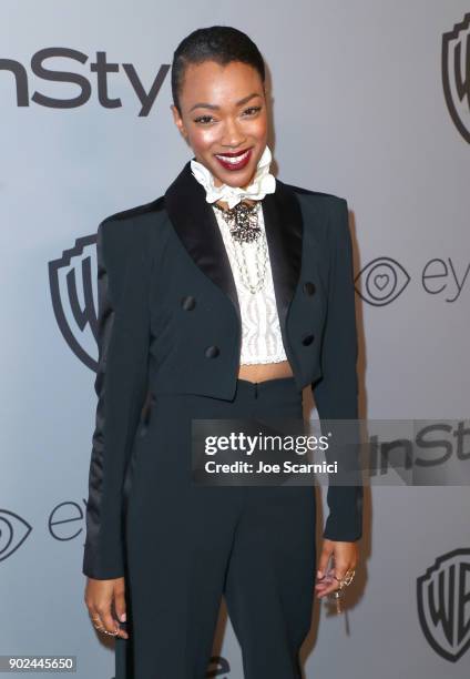 Actor Sonequa Martin attends the 2018 InStyle and Warner Bros. 75th Annual Golden Globe Awards Post-Party at The Beverly Hilton Hotel on January 7,...