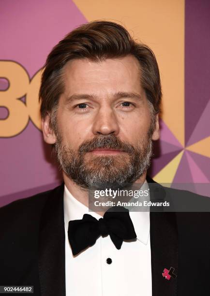 Actor Nikolaj Coster-Waldau arrives at HBO's Official Golden Globe Awards After Party at Circa 55 Restaurant on January 7, 2018 in Los Angeles,...