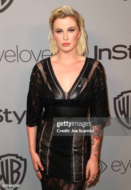 Model Irelaand Baldwin attends the 2018 InStyle and Warner Bros. 75th Annual Golden Globe Awards Post-Party at The Beverly Hilton Hotel on January 7,...